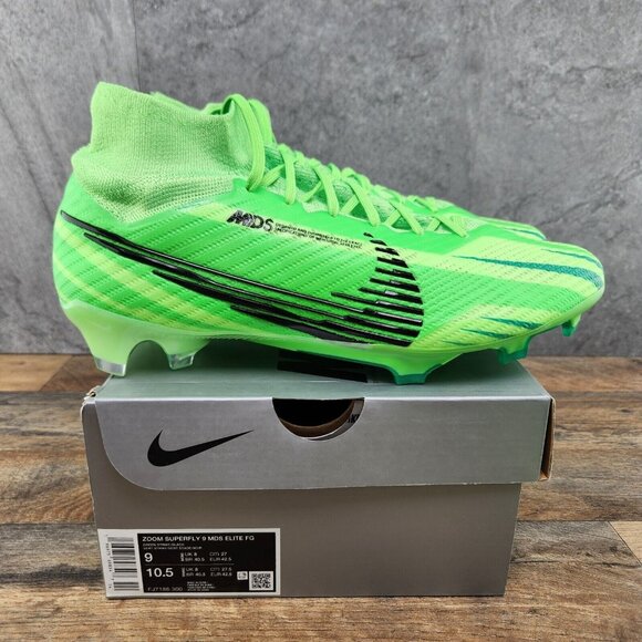 Nike Zoom Superfly 9 MDS Elite FG Dream Speed Size 9 Mens Green Soccer Cleats